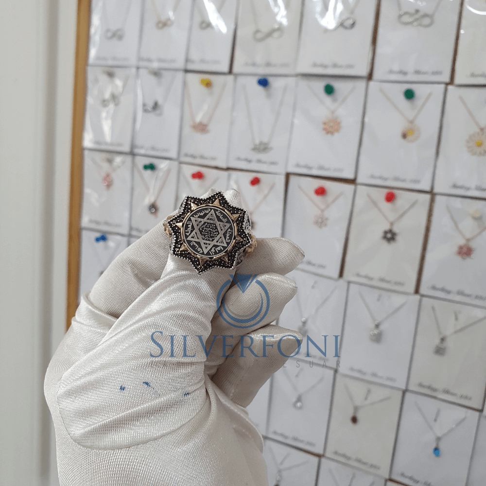 Silverfoni 925 Ayar Gümüş Koleksiyon 13  erkek yüzük