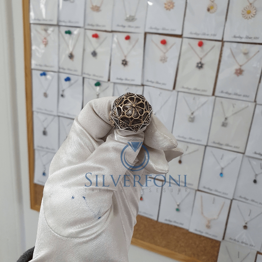 Silverfoni 925 Ayar Gümüş Koleksiyon 11  erkek yüzük
