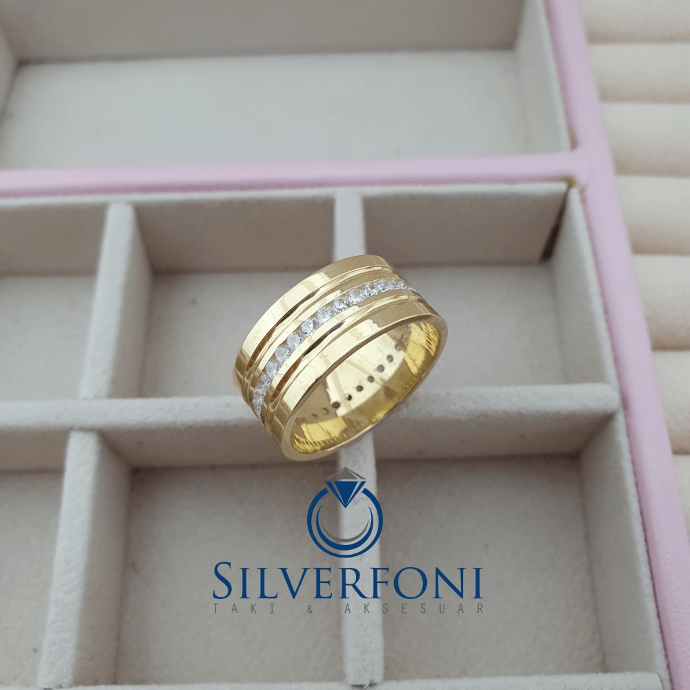 Silverfoni Lina Taşlı Bayan Alyans