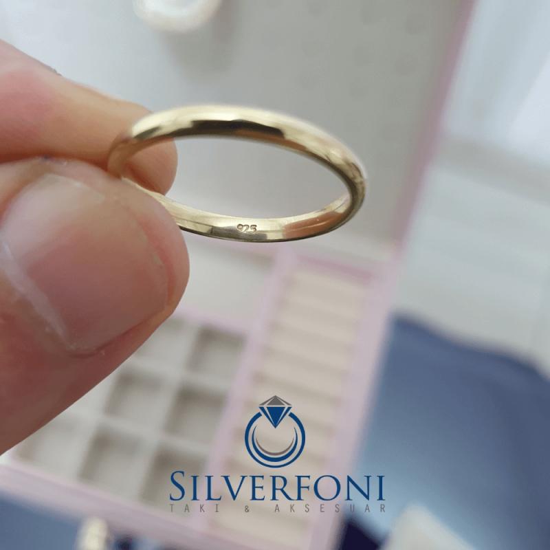 Silverfoni  Bayan 2mm Klasik Gümüş Alyans