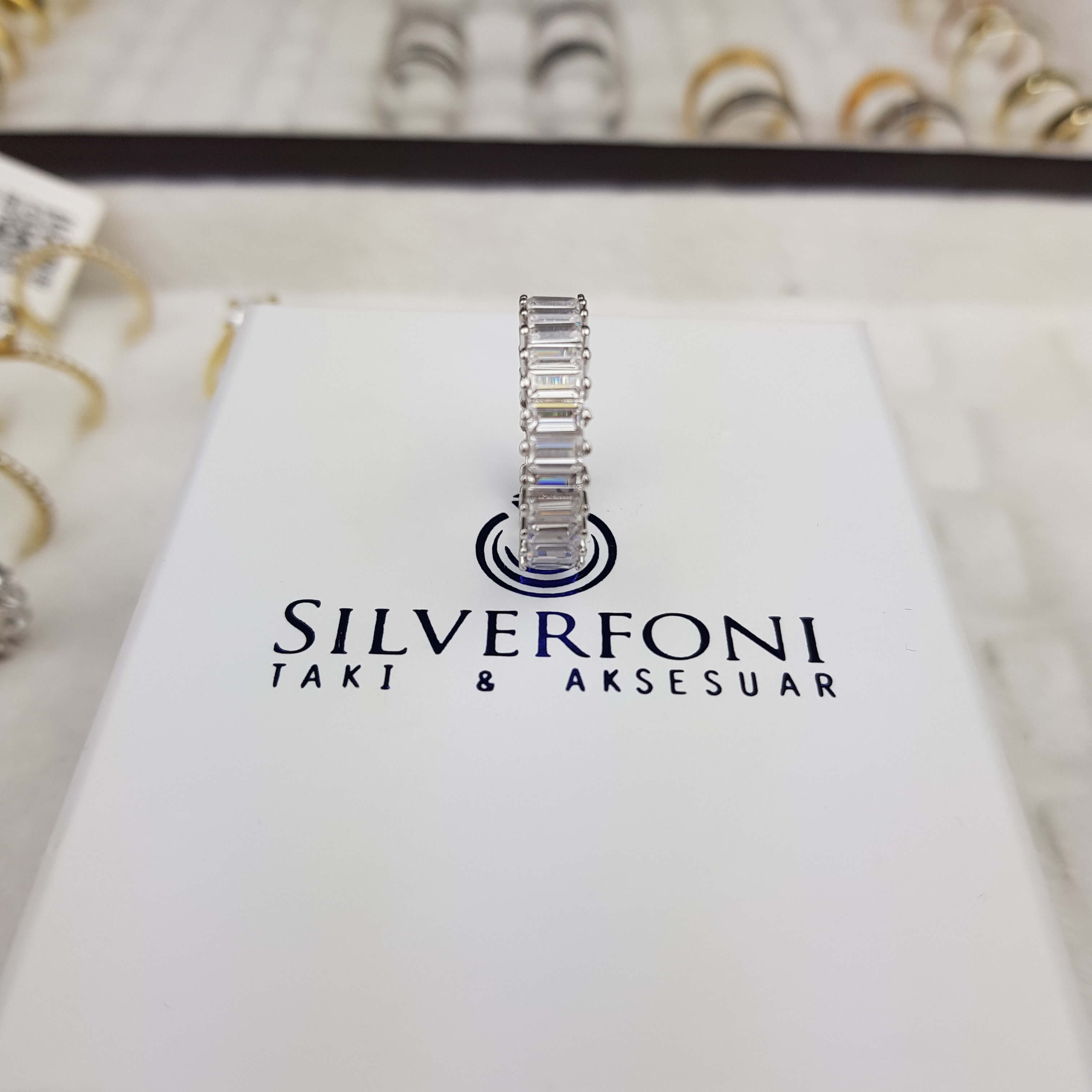 Silverfoni 5mm Baget tamtur  Bayan Yüzük