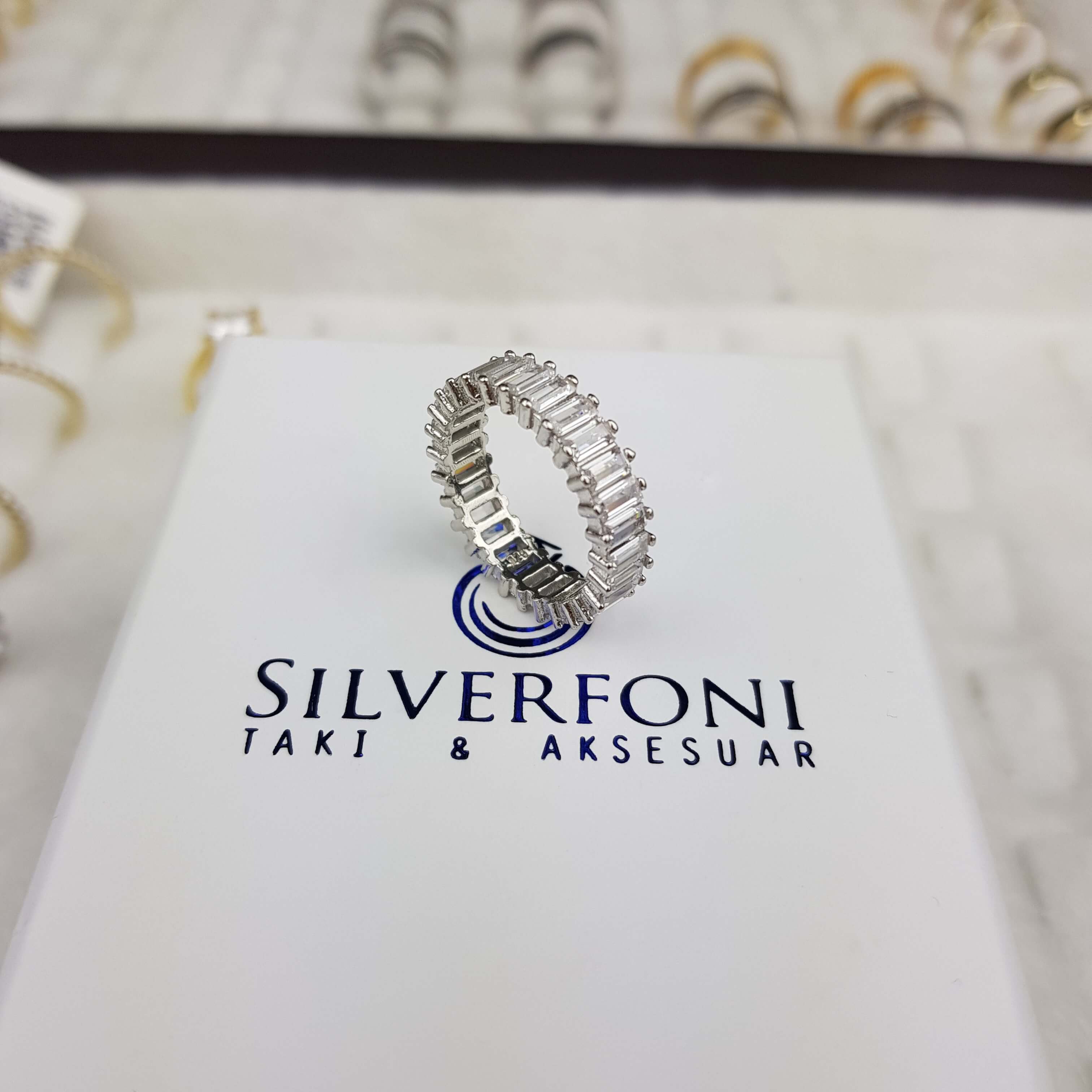 Silverfoni 5mm Baget tamtur  Bayan Yüzük