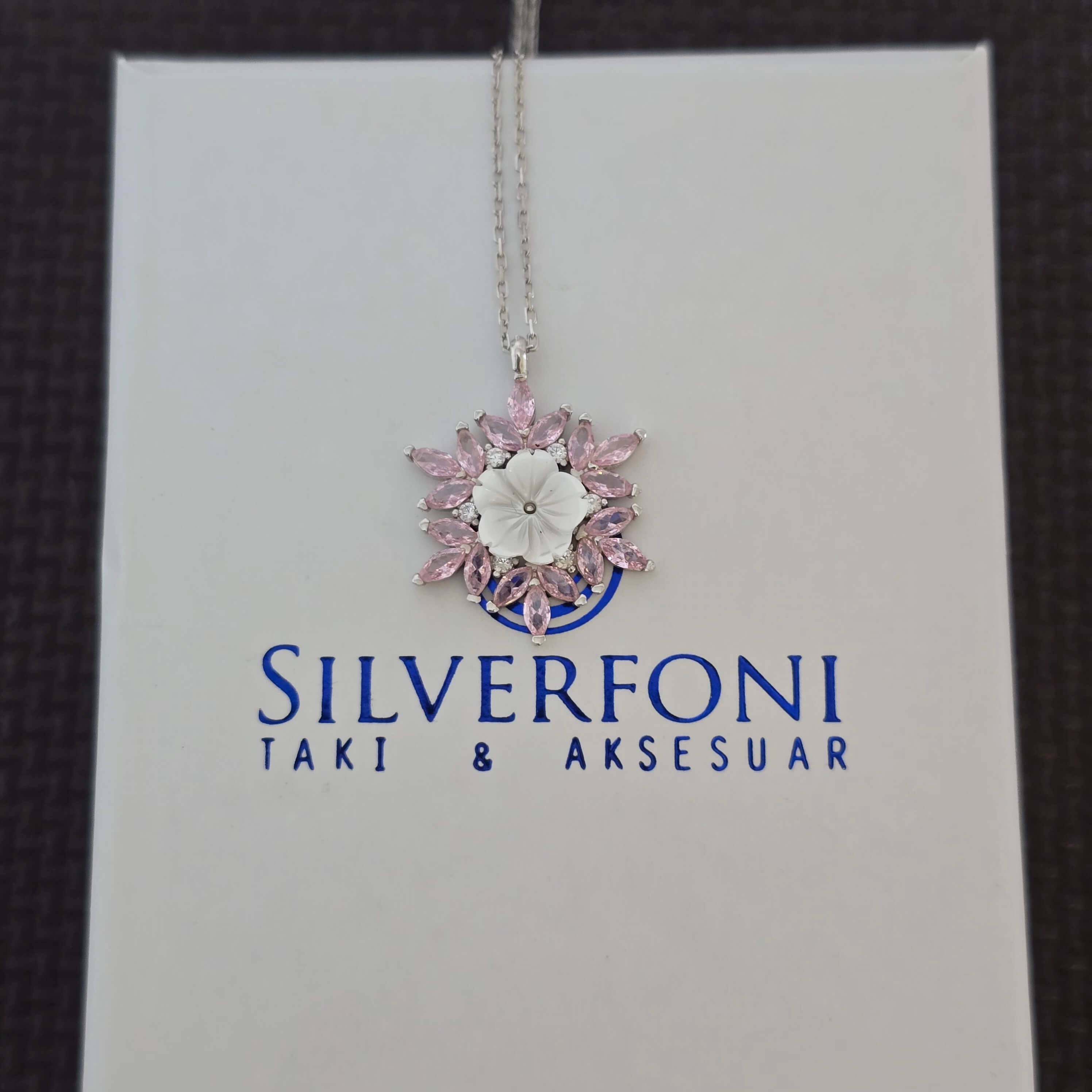 Silverfoni 925 Ayar Gümüş Bayan Kar Tanesi Kolye