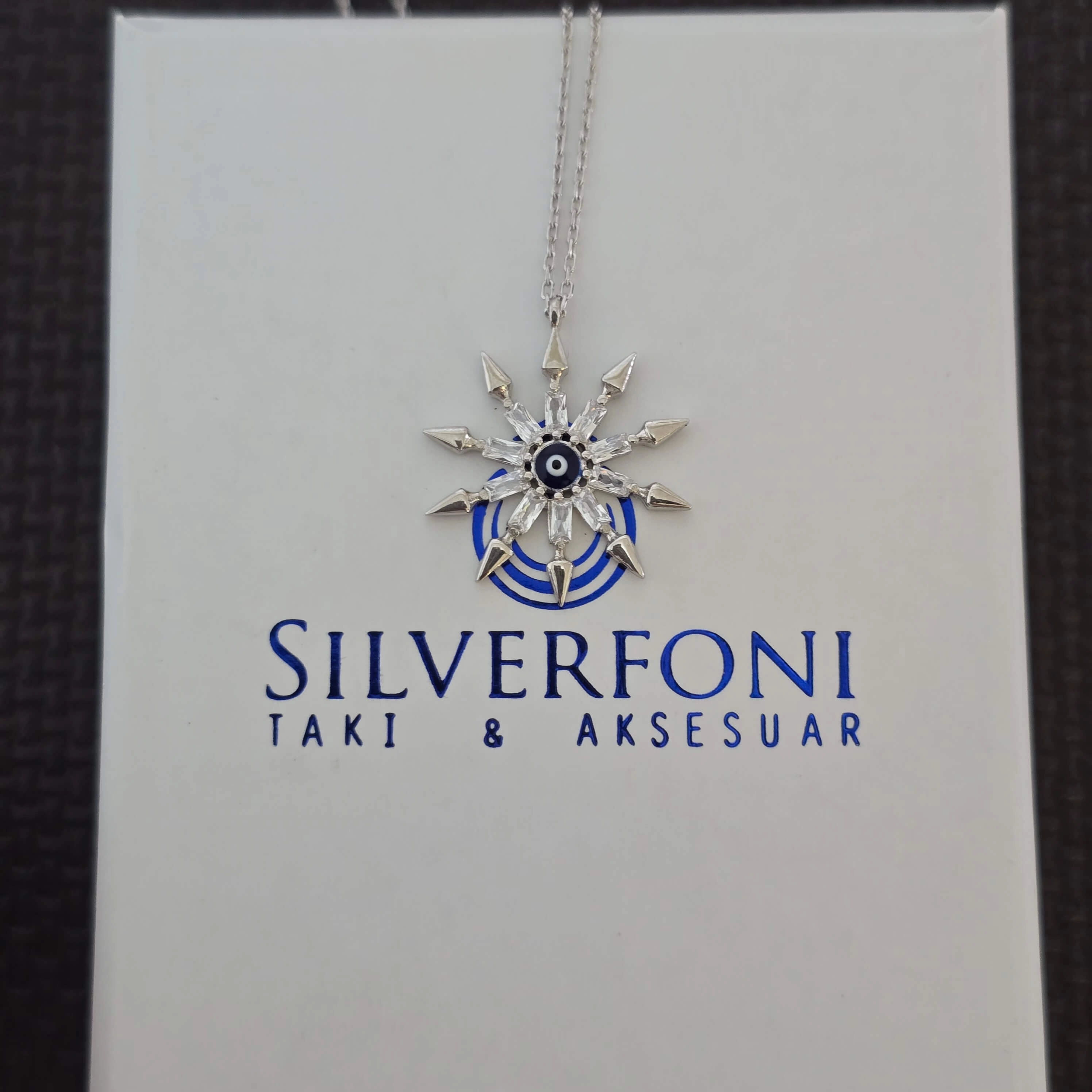 Silverfoni 925 Ayar Gümüş Bayan Kar Tanesi Kolye