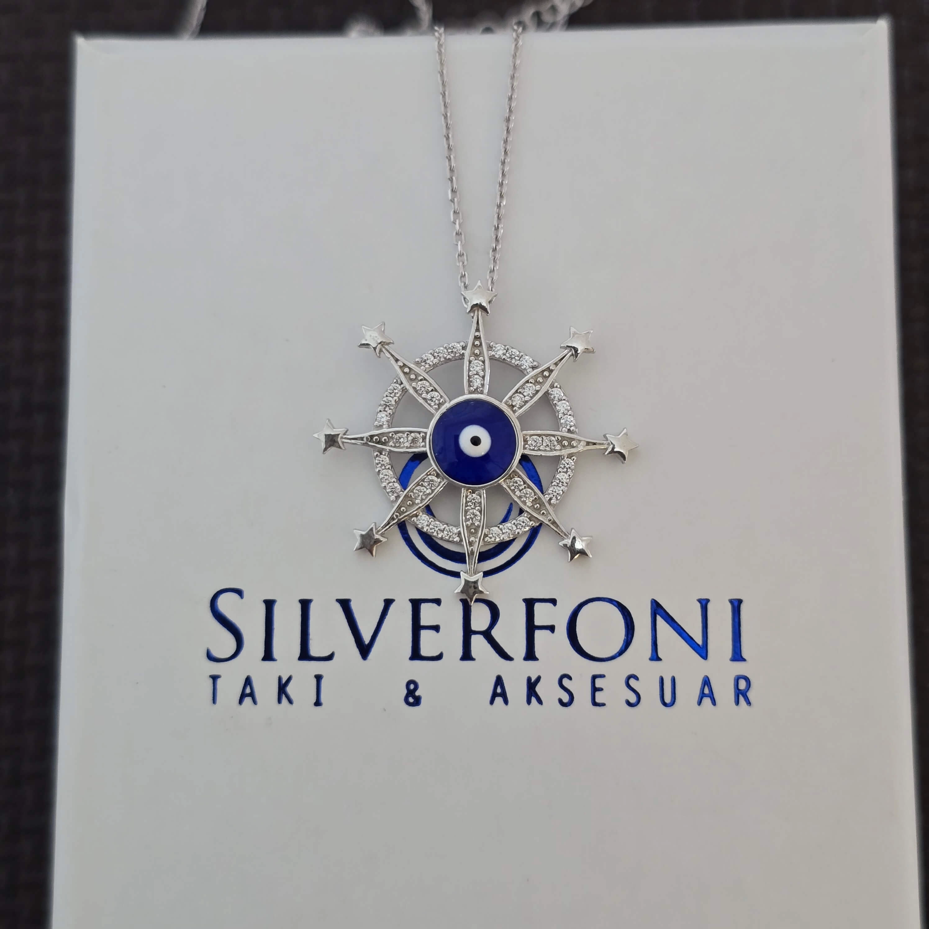 Silverfoni 925 Ayar Gümüş Bayan Kar Tanesi Kolye