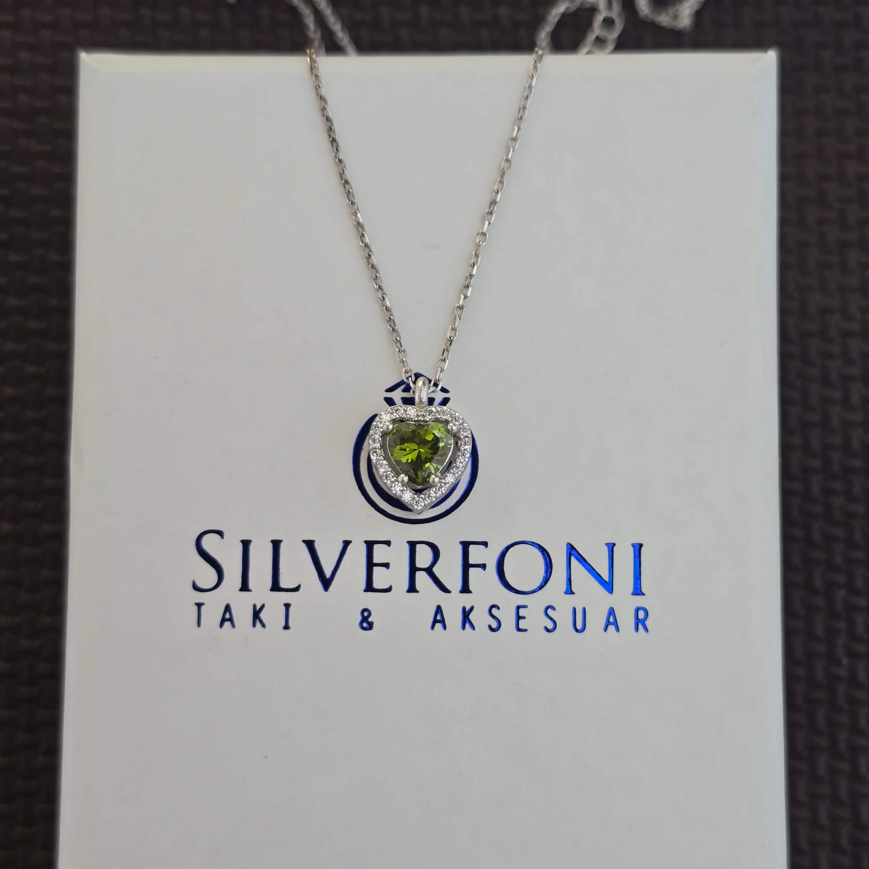 Silverfoni 925 Ayar Gümüş Bayan Kalp Kolye