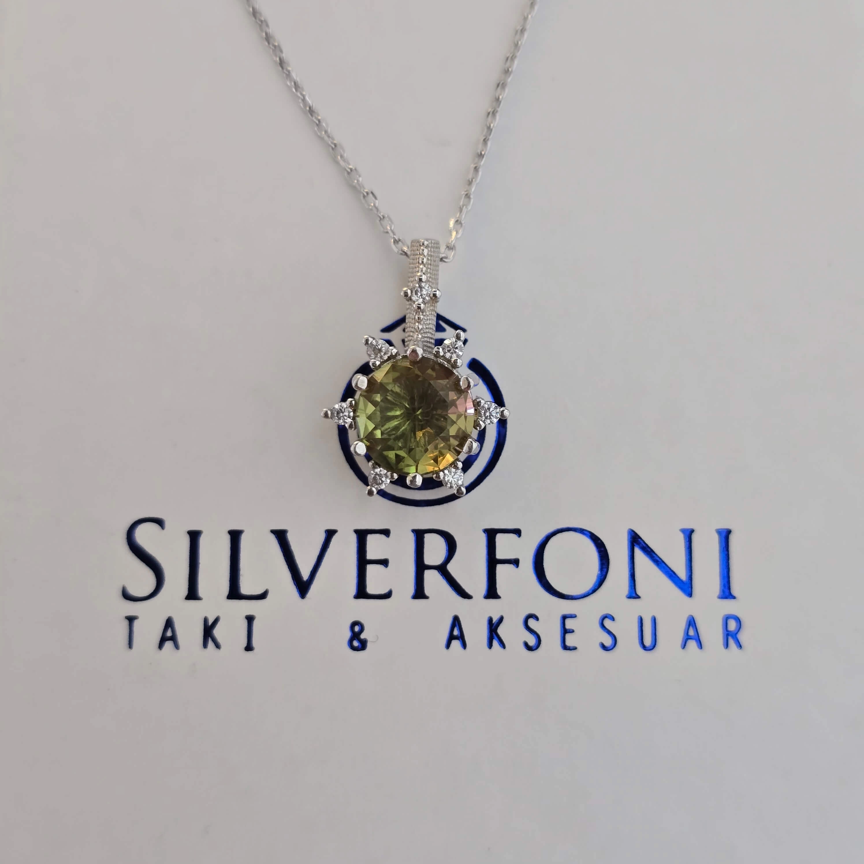 Silverfoni 925 Ayar Gümüş Bayan Lotus Kolye