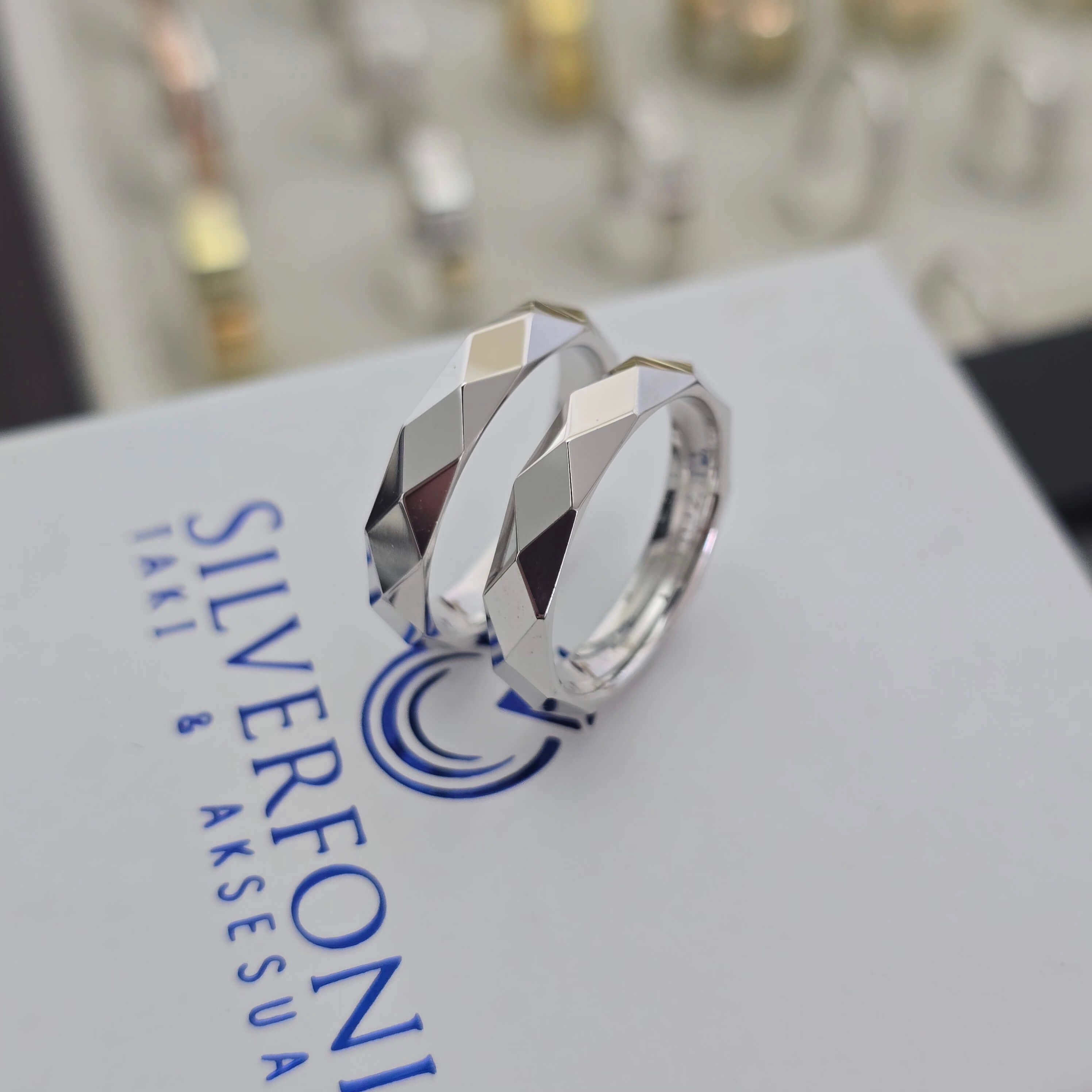 prizma Modeli Çift Alyans – Silverfoni