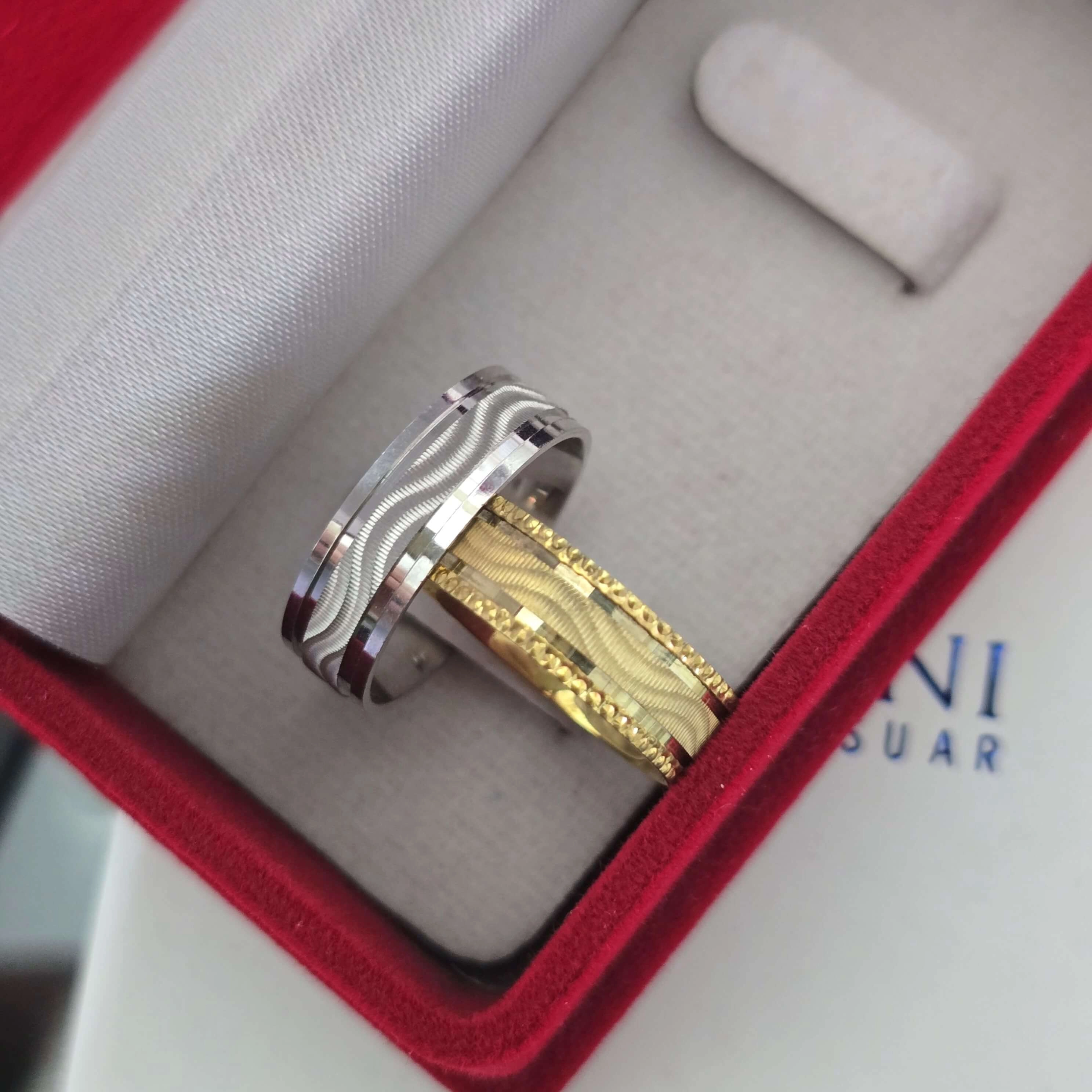 6mm Örgü Modern Çift Alyans – Silverfoni