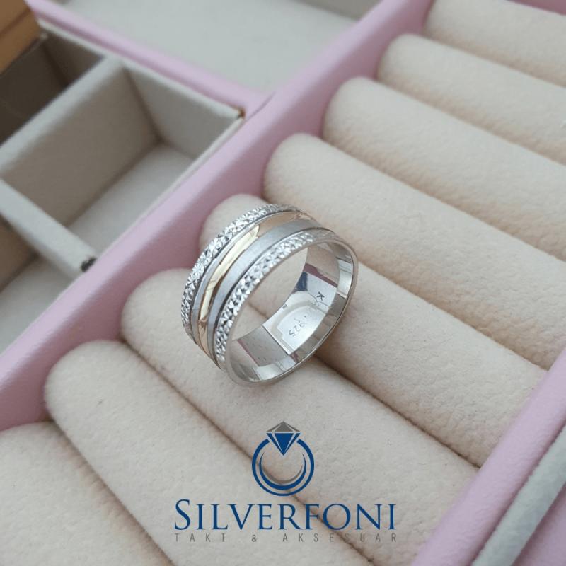 Suyolu Modeli Modern Bayan Alyans – Silverfoni