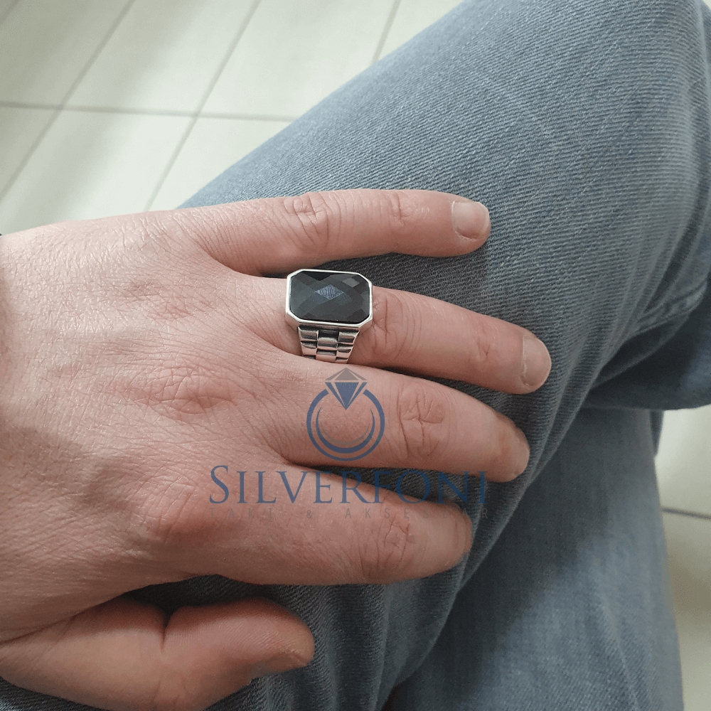 Silverfoni 925 Ayar Gümüş erkek yüzük