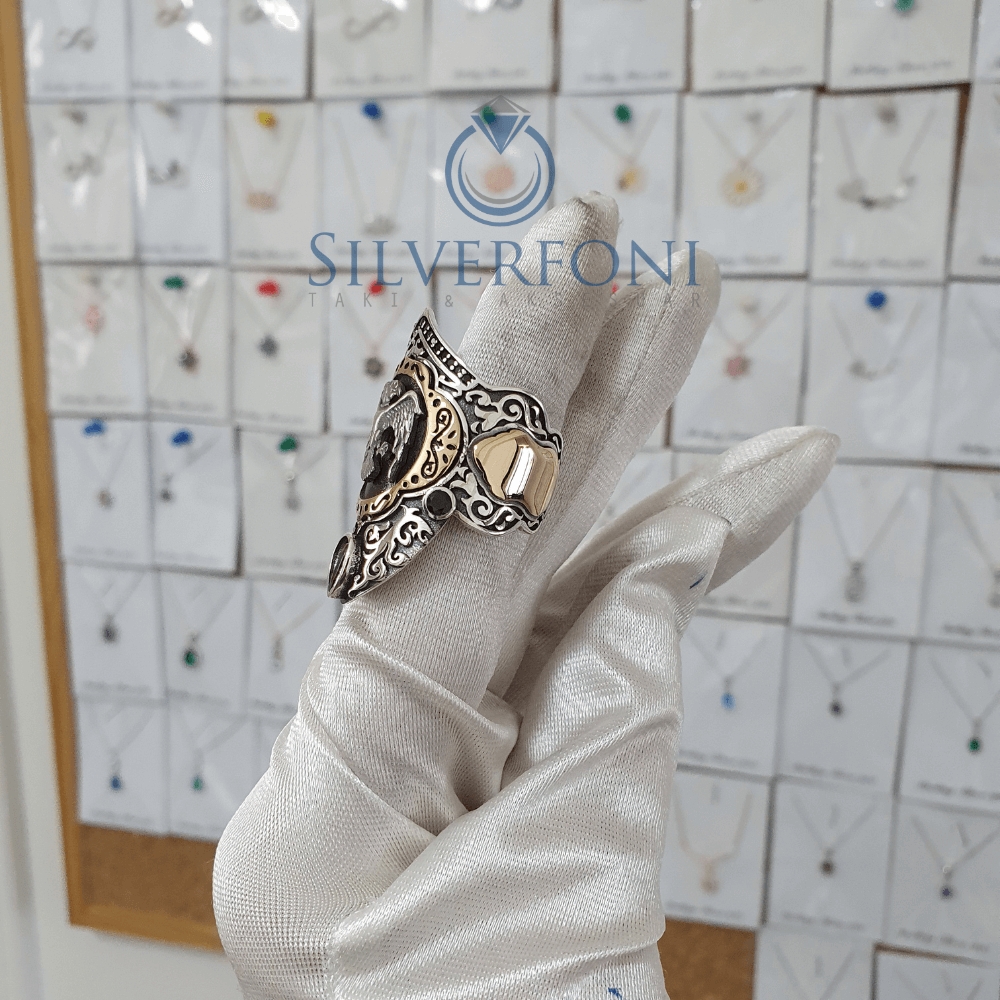 Silverfoni 925 Ayar Gümüş Koleksiyon 2  erkek yüzük