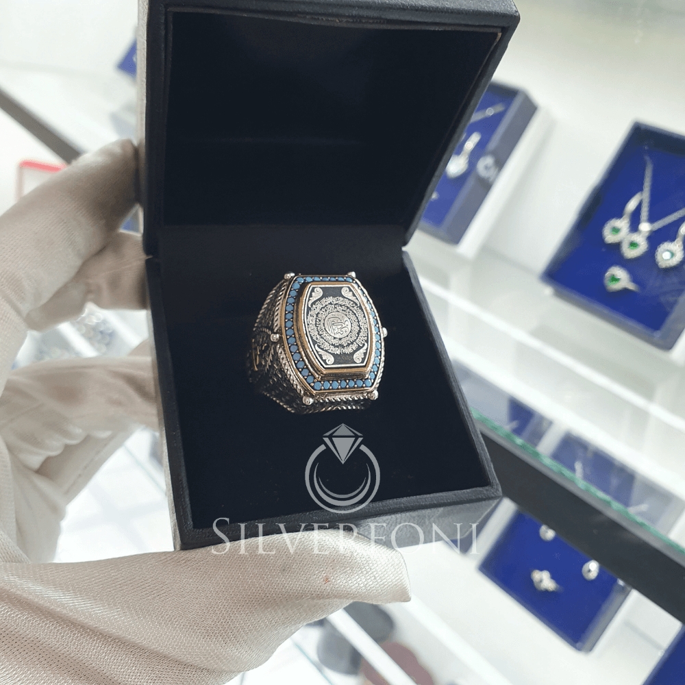 Silverfoni 925 Ayar Gümüş Koleksiyon 15  erkek yüzük