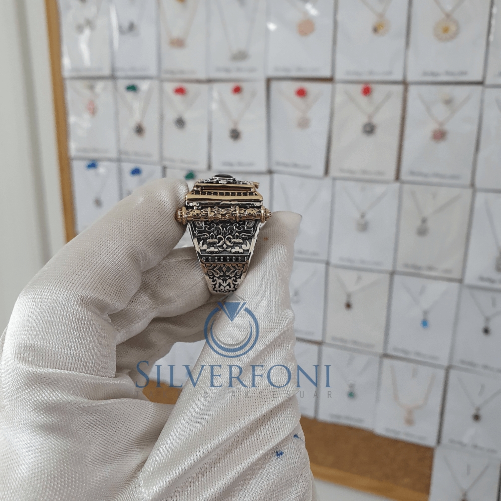 Silverfoni 925 Ayar Gümüş Koleksiyon 10  erkek yüzük
