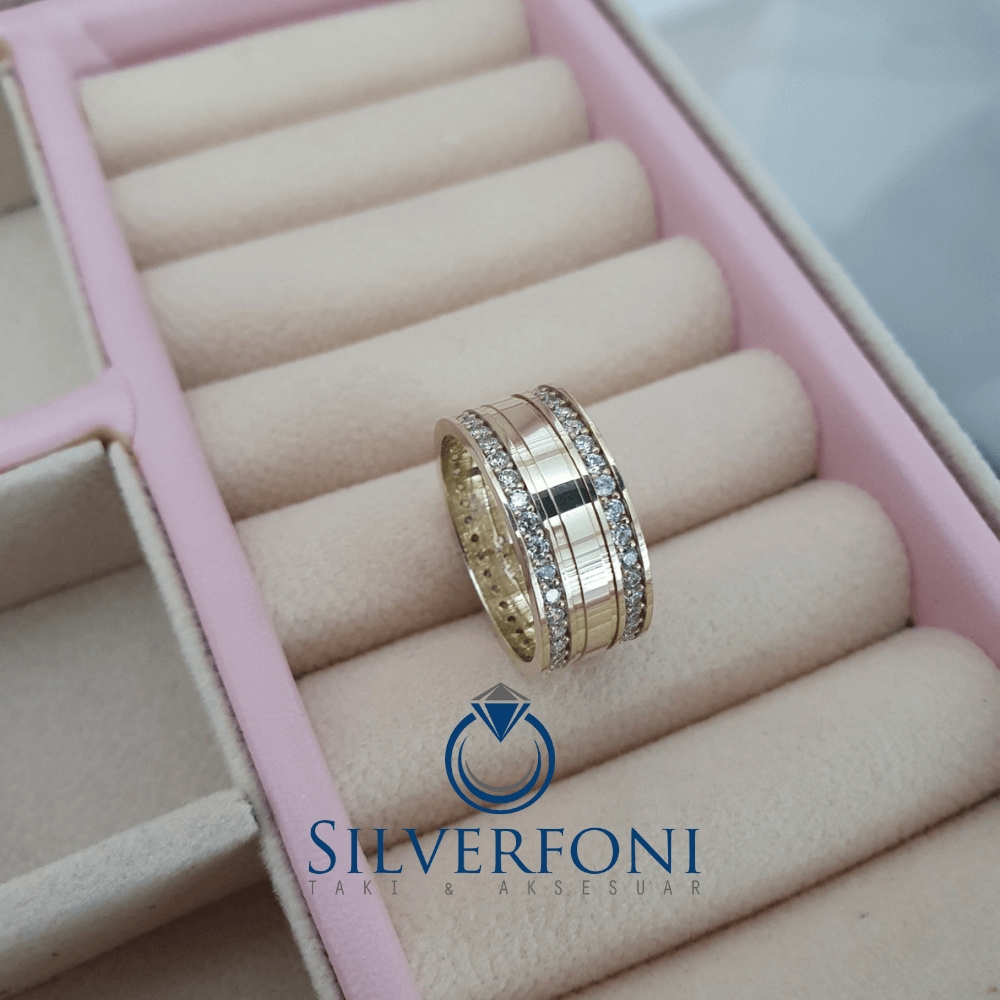 Silverfoni Rüya Taşlı Bayan Alyans