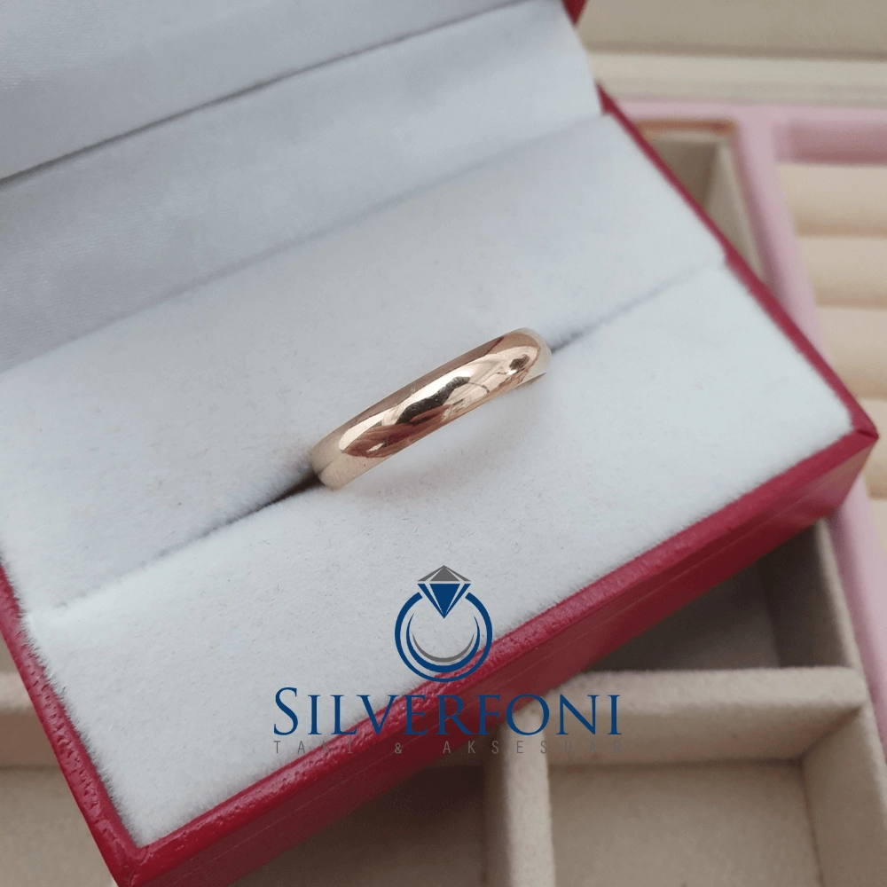 Silverfoni  Bayan 4mm Bombe Klasik Gümüş Alyans
