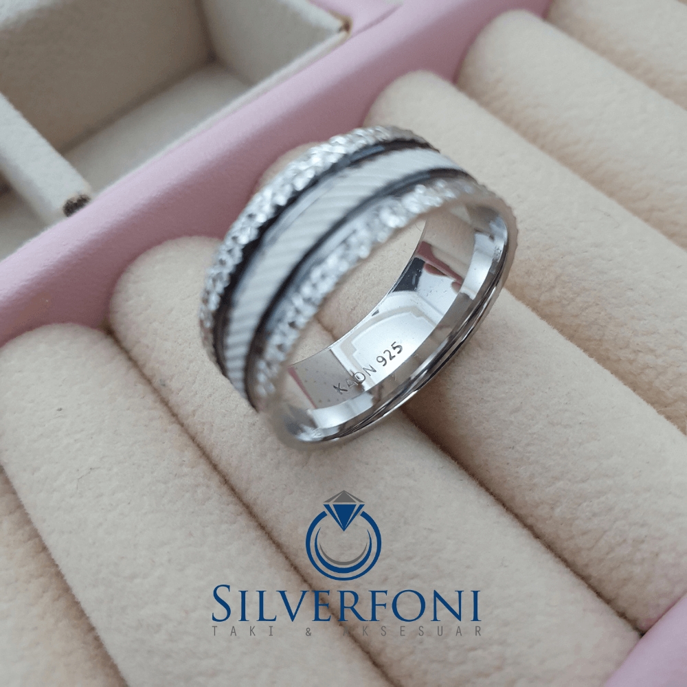Silverfoni  Profil Modeli Modern Bayan Alyans