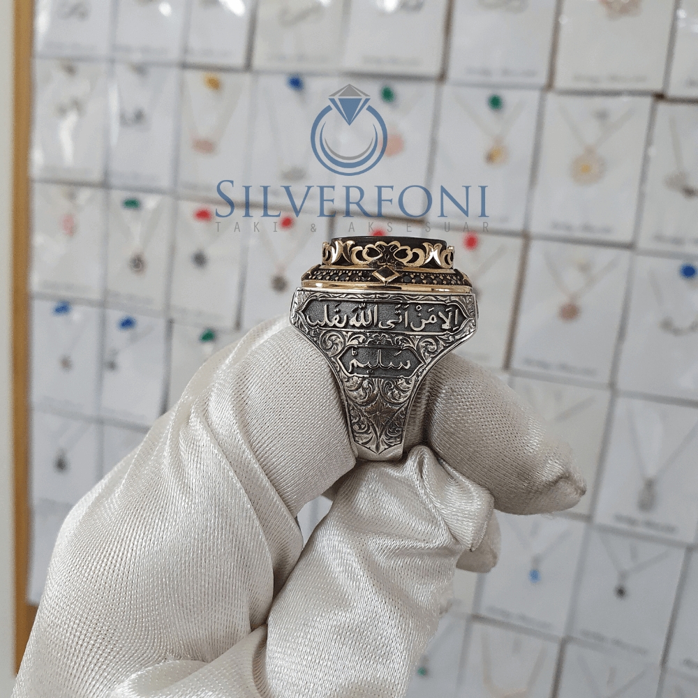 Silverfoni 925 Ayar Gümüş Koleksiyon 5  erkek yüzük