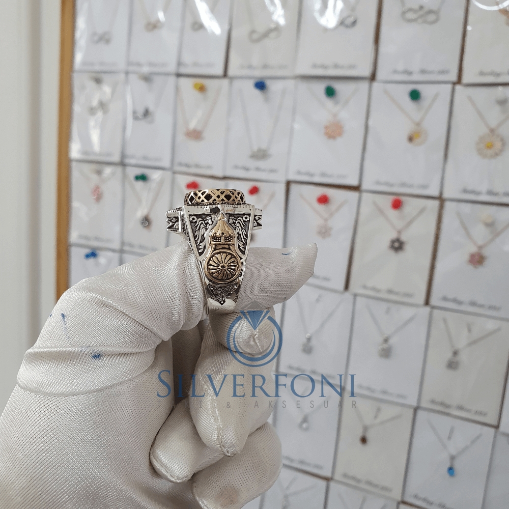 Silverfoni 925 Ayar Gümüş Koleksiyon 13  erkek yüzük