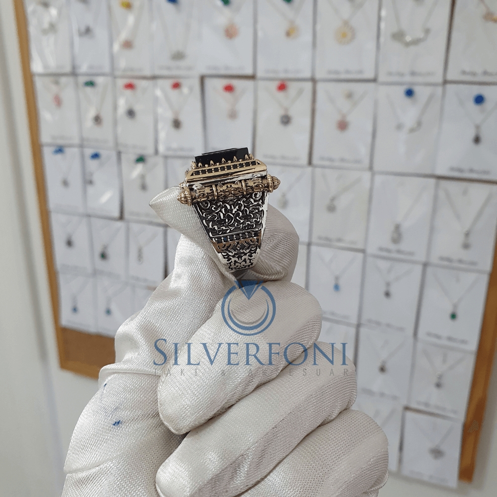 Silverfoni 925 Ayar Gümüş Koleksiyon 8  erkek yüzük