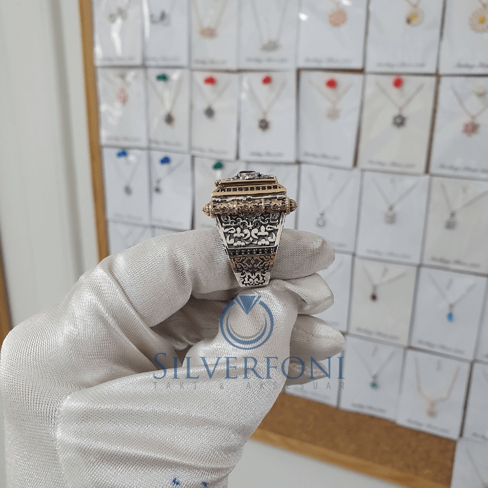 Silverfoni 925 Ayar Gümüş Koleksiyon 10  erkek yüzük