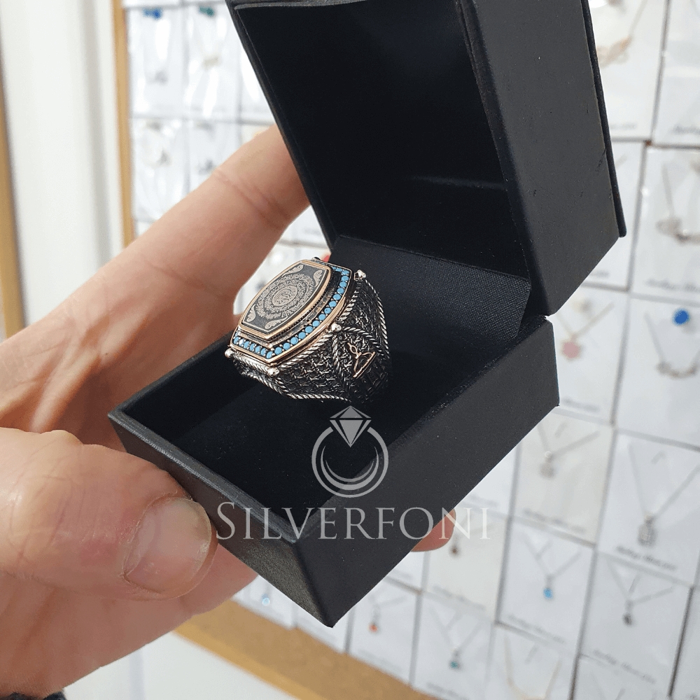 Silverfoni 925 Ayar Gümüş Koleksiyon 15  erkek yüzük