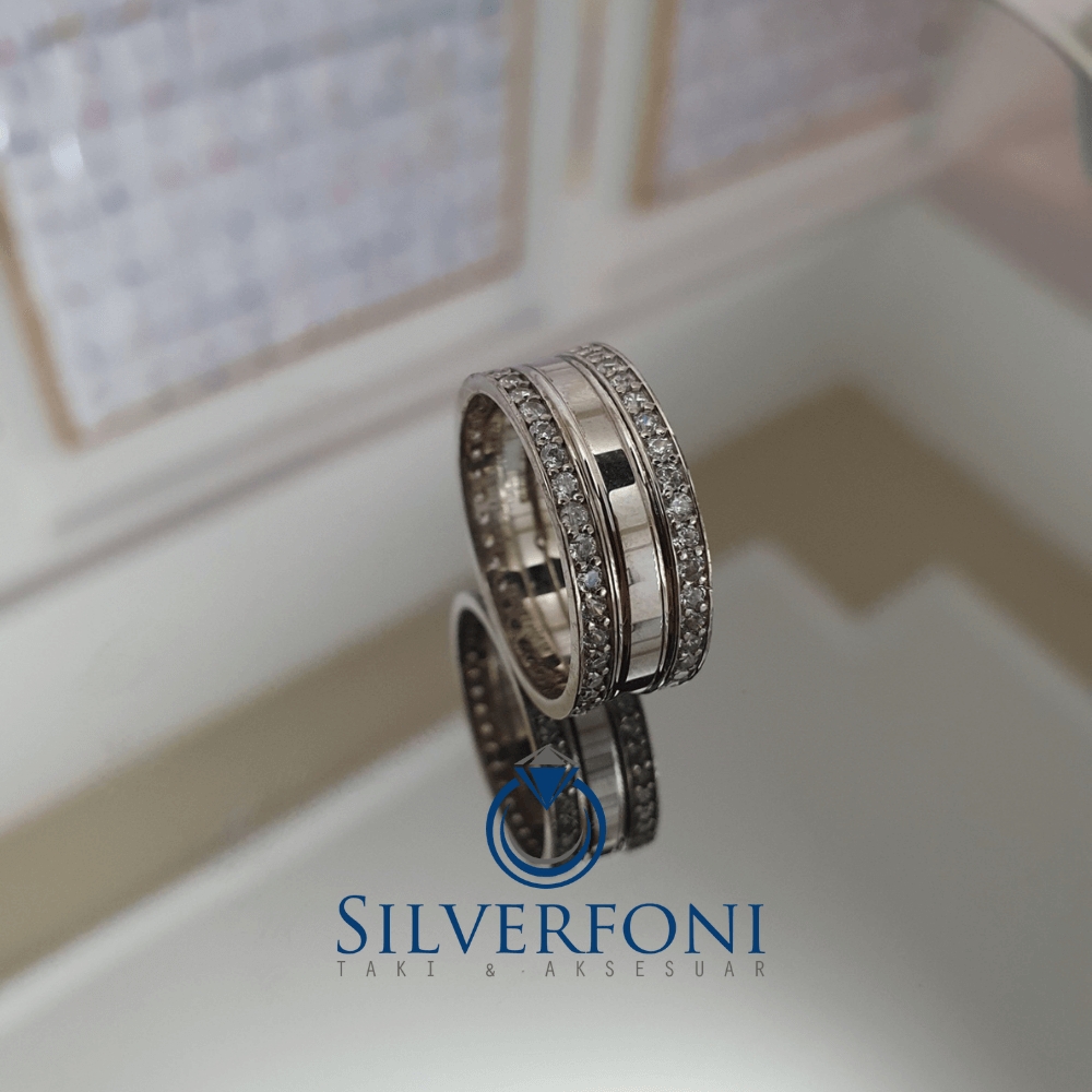Silverfoni Rüya Taşlı Bayan Alyans