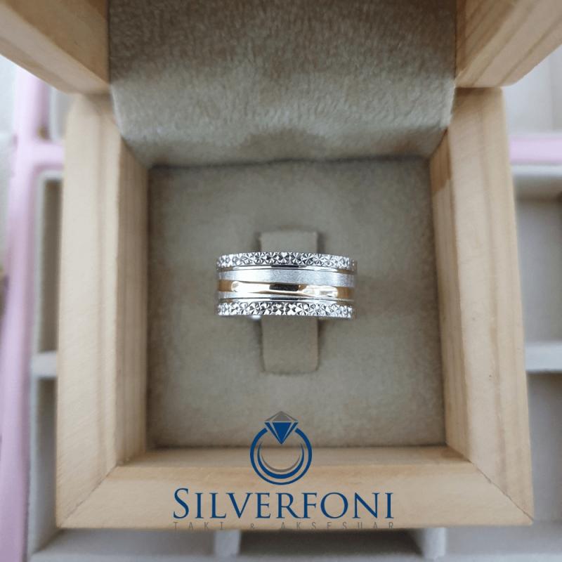 Suyolu Modeli Modern Bayan Alyans – Silverfoni