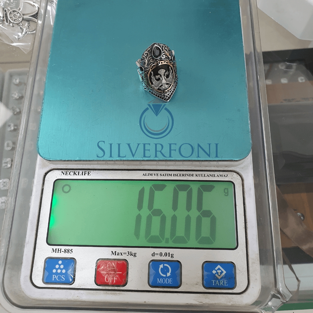 Silverfoni 925 Ayar Gümüş Koleksiyon 2  erkek yüzük