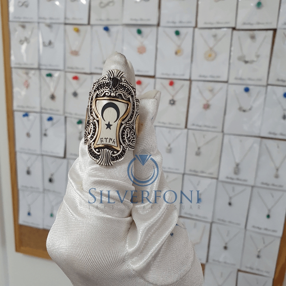 Silverfoni 925 Ayar Gümüş Koleksiyon 3  erkek yüzük