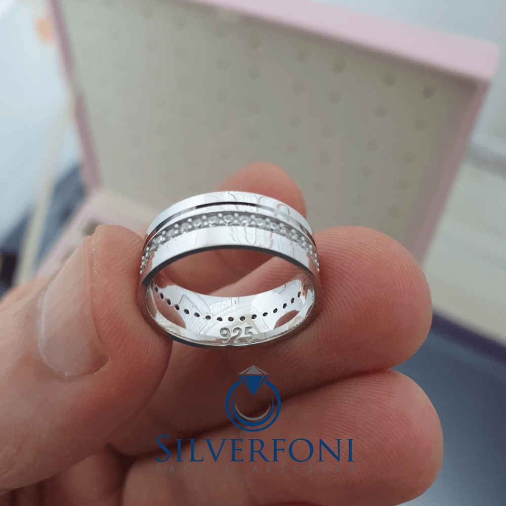 Silverfoni Tutku Taşlı Bayan Alyans