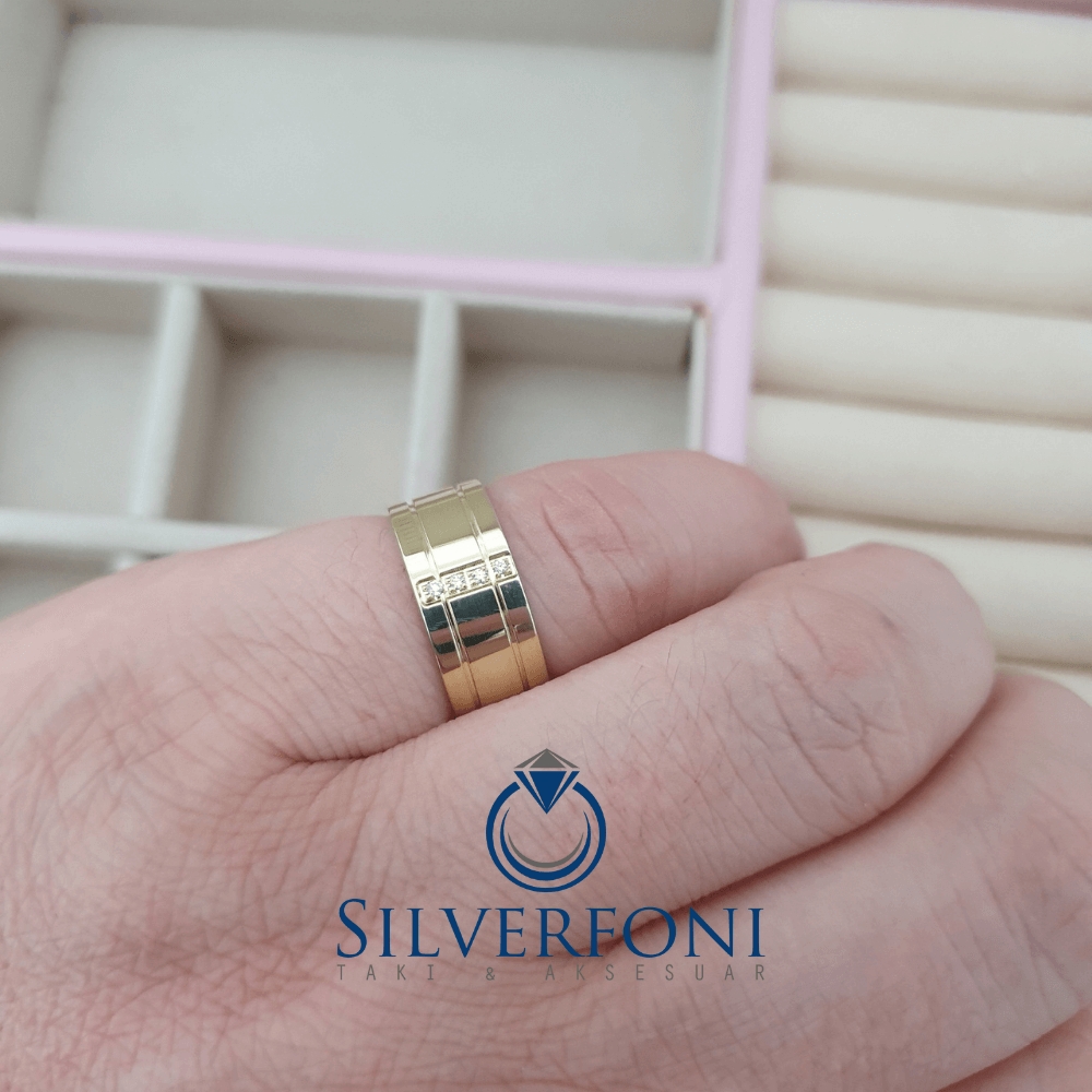 Silverfoni Starlight Taşlı Bayan Alyans