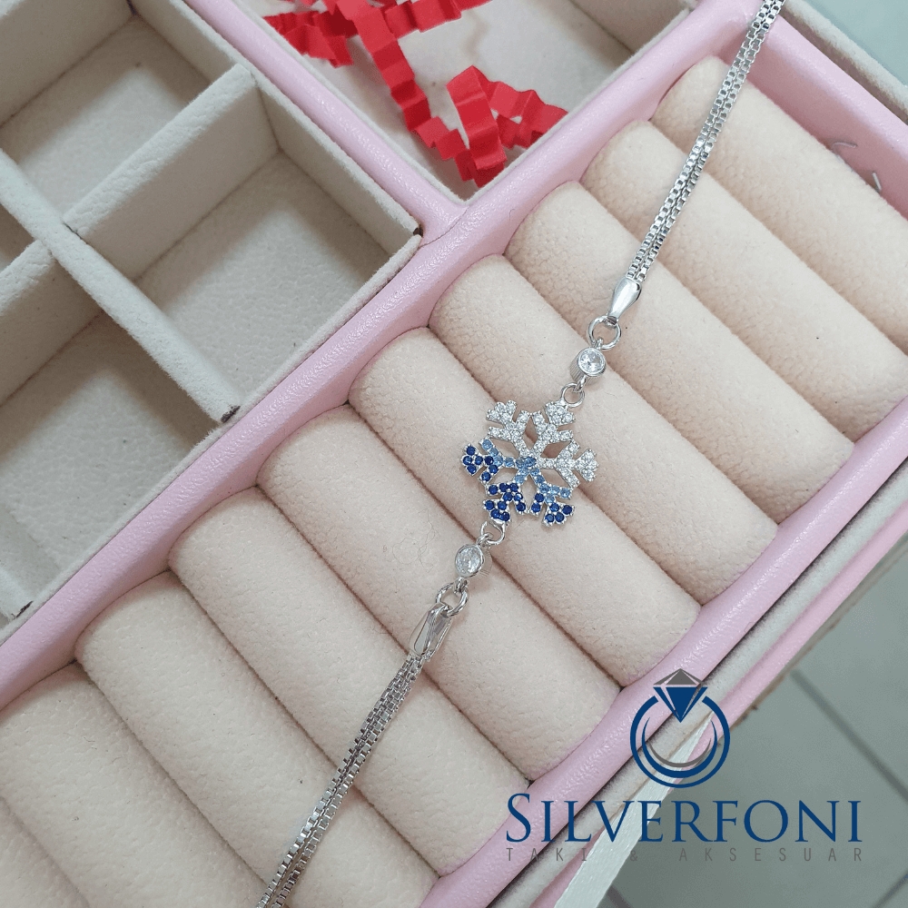 Silverfoni 925 Ayar Gümüş Kartanesi  Bileklik