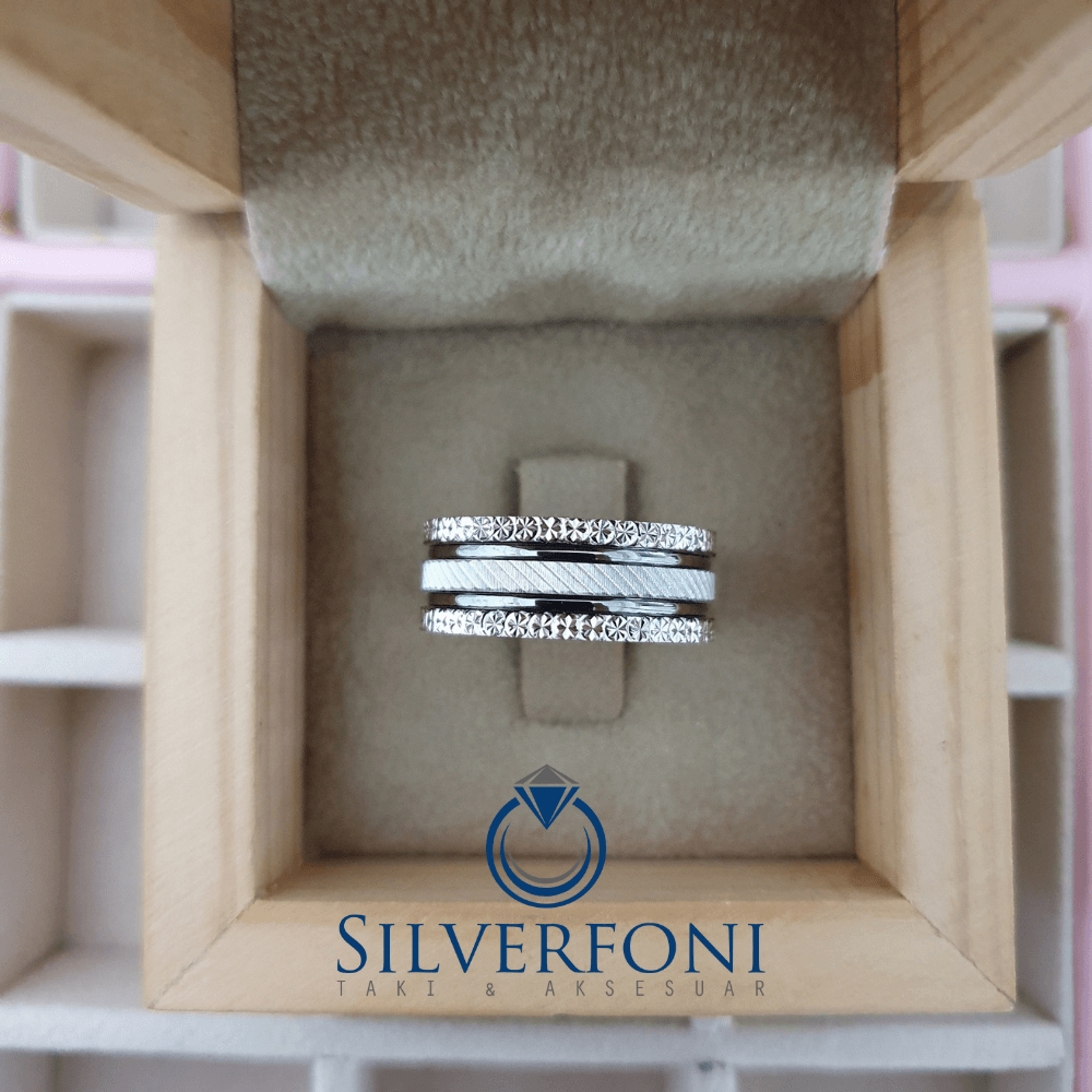 Silverfoni  Profil Modeli Modern Bayan Alyans