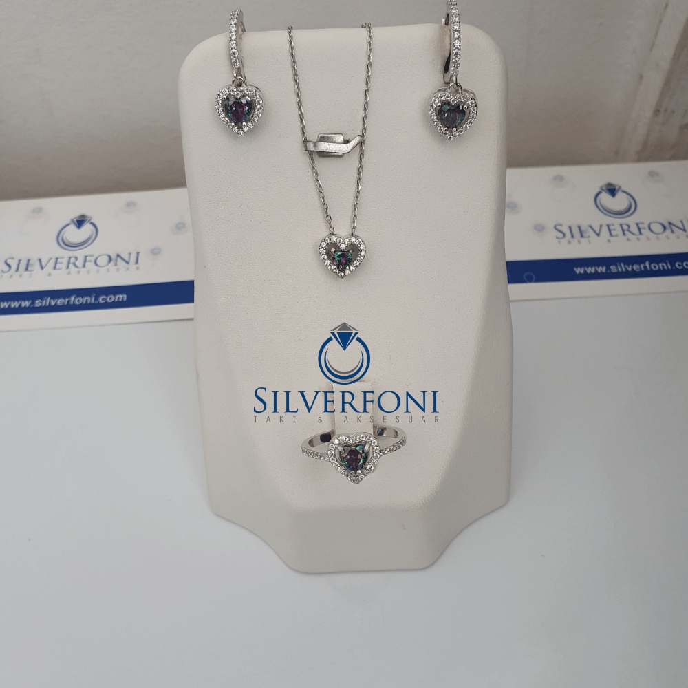 Silverfoni Elmas Montür streenn Kalp Montür  Bayan Set