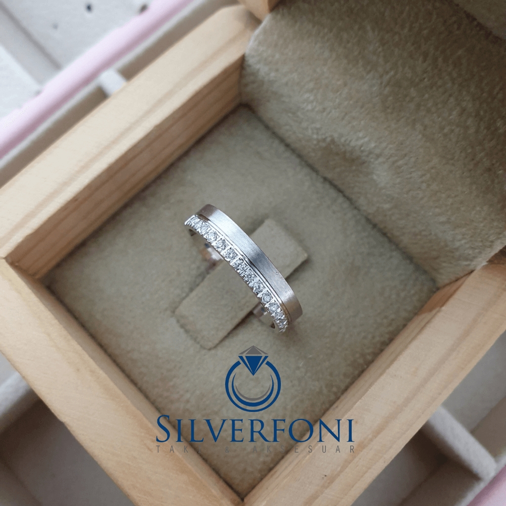 Silverfoni  Harmoni Taşlı Bayan Alyans