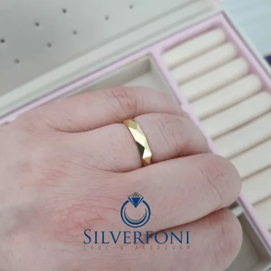 Bay Prizma Model Modern Alyans –  Silverfoni