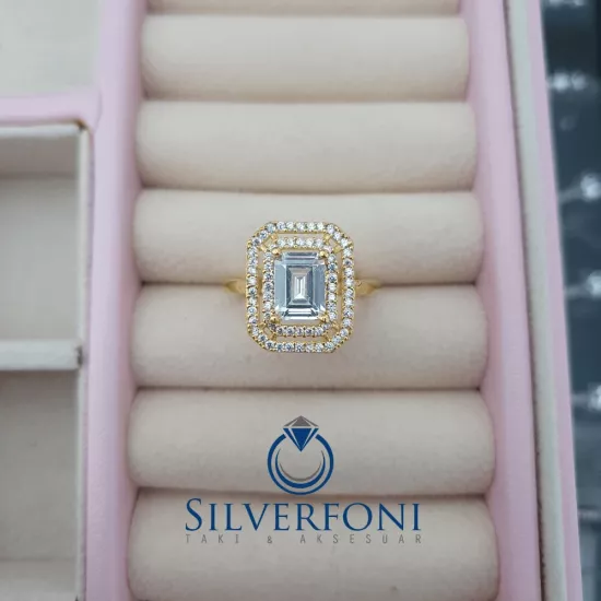 Orta Boy Baget Yüzük | Gümüş Baget Yüzük Modelleri