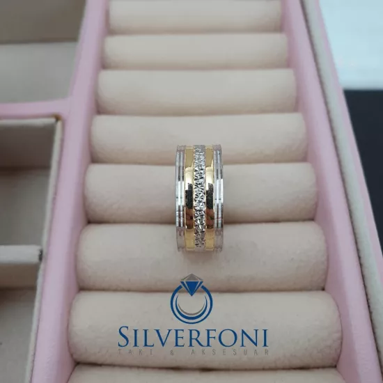 Bayan Sarı Lazer Model Konfor Alyans