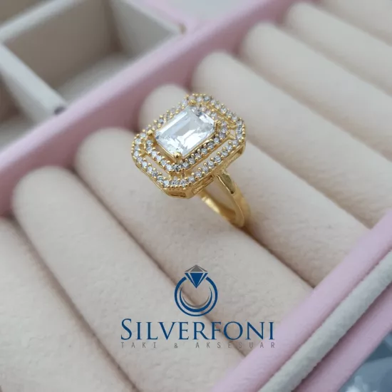 Orta Boy Baget Yüzük | Gümüş Baget Yüzük Modelleri