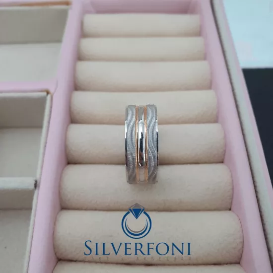 Bay Roze Tırtık Model Alyans