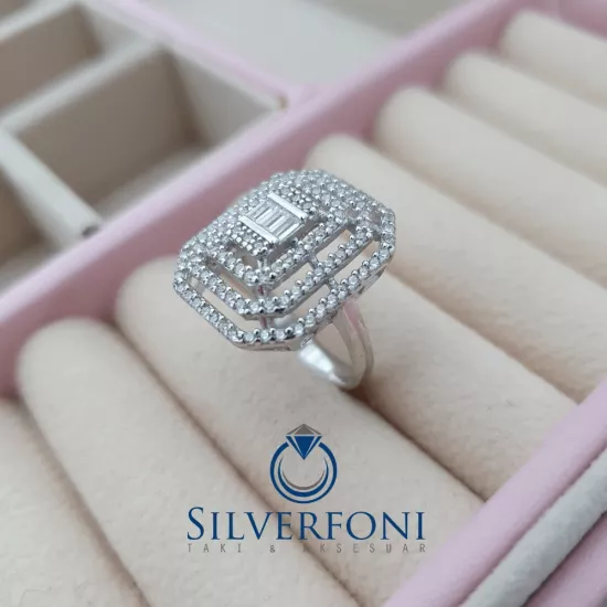 Büyük  Baget Yüzük | Gümüş Baget Yüzük Modelleri