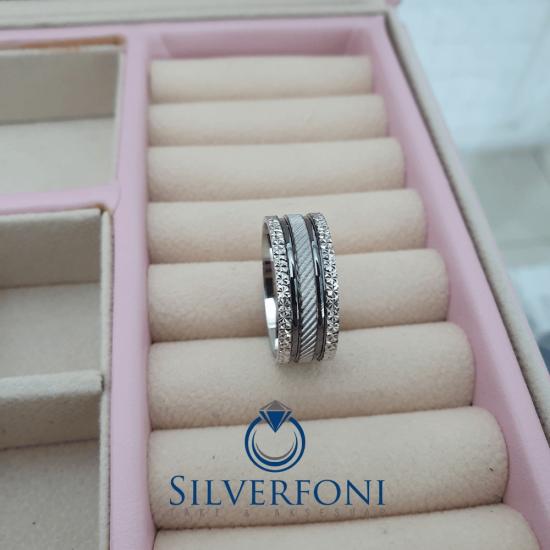 Profil Modeli Modern Bayan Alyans | Silverfoni