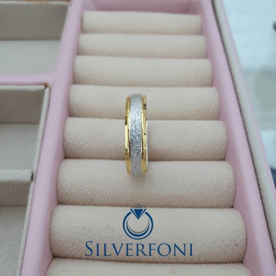 Bayan Küt Kesim Sarı Şerit Model Alyans |