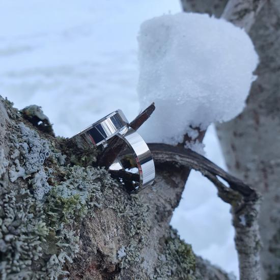 6mm Küt Kesim Çift Alyans | Modern ve Zarif 