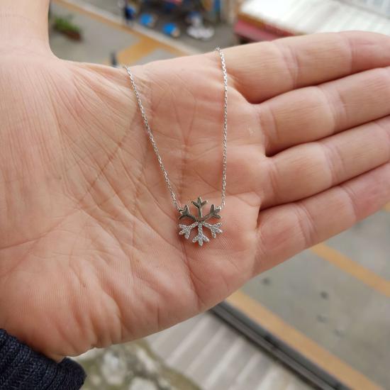 Silverfoni 925 Ayar Gümüş Kartanesi Kolye