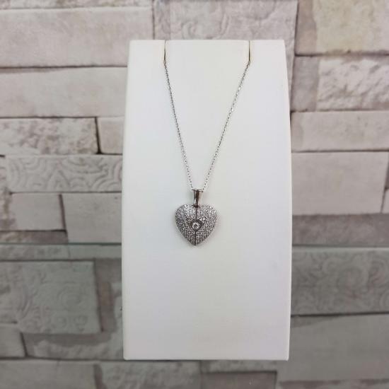 Silverfoni 925 Ayar Gümüş Kalbimdeki Sır Kolye