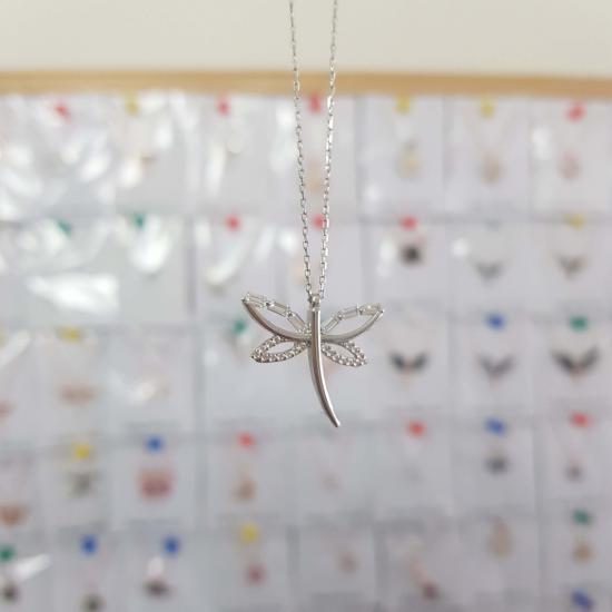 Silverfoni 925 Ayar Gümüş Yusufcuk Baget taşlı Kolye