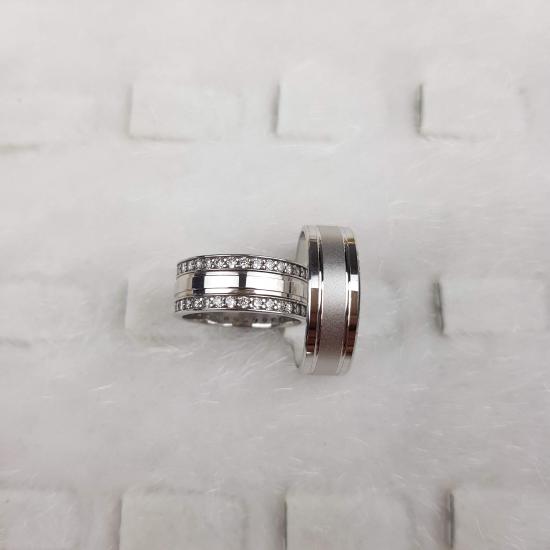 Rüya Elişi Çift Alyans 2  | 925 Ayar Gümüş 