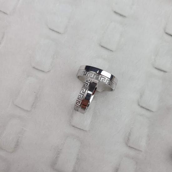 Sesilya Modeli Çift Alyans | 925 Ayar Gümüş 